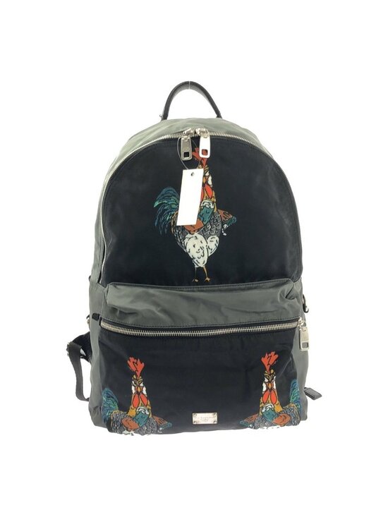 Dolce & Gabbana Graphic Print Backpack Gray Black main image 7